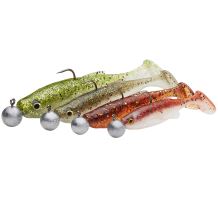Savage Gear Gumová Nástraha Fat Minnow T Tail RTF Clearwater Mix 4 ks (1)