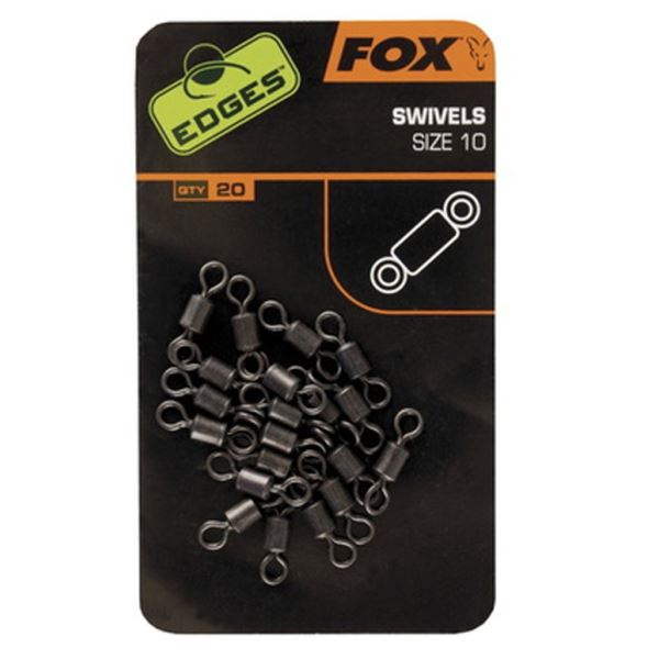 Fox obratlík edges rig swivels 20 ks