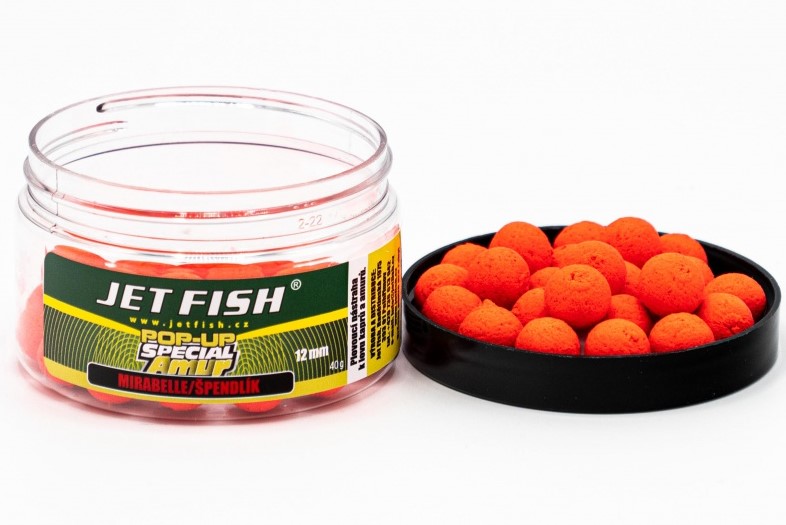 Jet fish plovoucí boilie special amur mirabelle špendlík - 12 mm