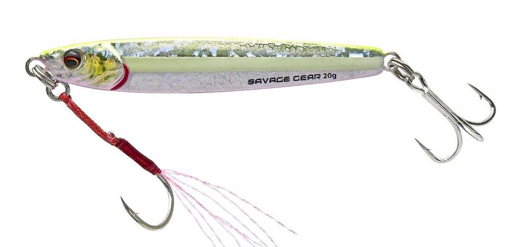 Levně Savage gear pilkr 3d jig minnow sinking yellow pink - 6,8 cm 15 g