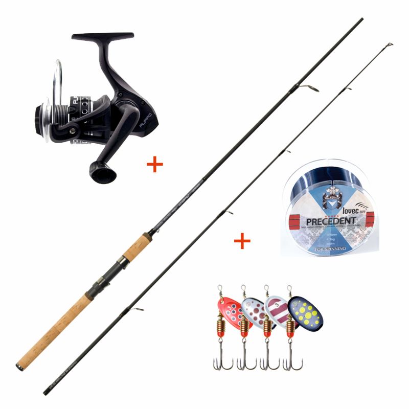 Mistrall prut lamberta xr spin 2,7 m 10-30 g + naviják zdarma + vlasec zdarma + třpytky zdarma