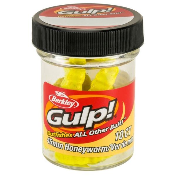 Berkley Umělé Nástrahy Gulp Honey Worm-Honey Yellow 4,5 cm