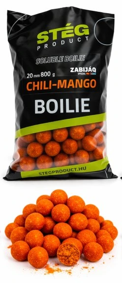 Levně Stég rozpustné boilie zabijaq soluble boilie 800 g 20 mm - chili mango