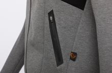 Savage Gear Mikina Tec Foam Zip Hoodie Dark Grey Melange - S (4)