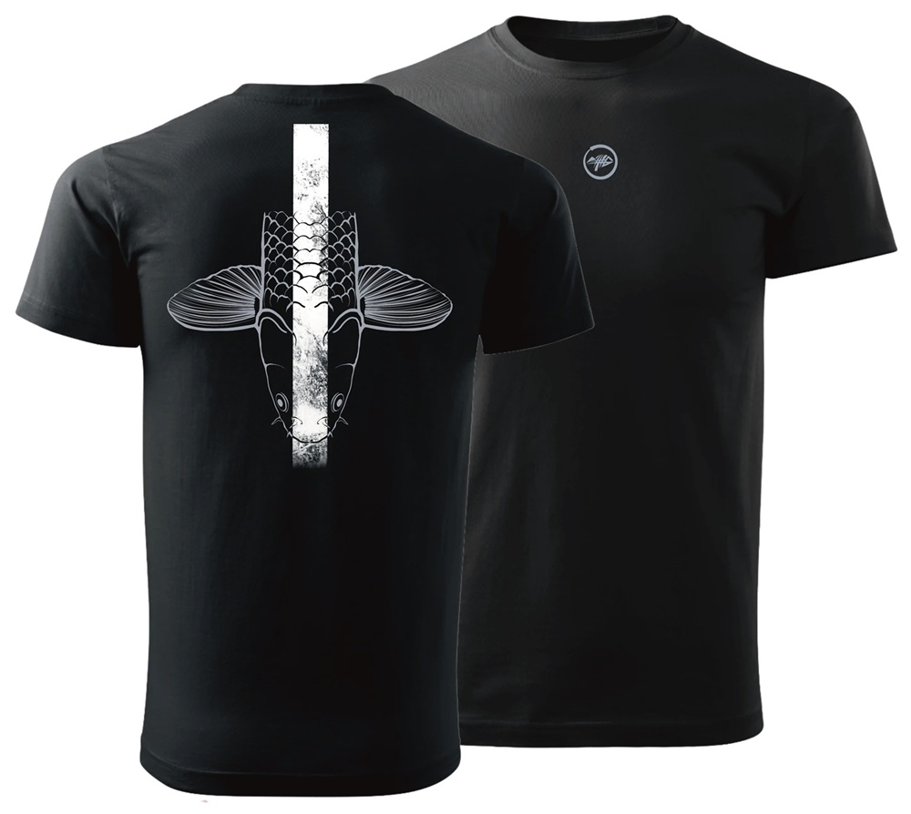 Levně Giants fishing tričko pánské šupináč hlava černé - xl