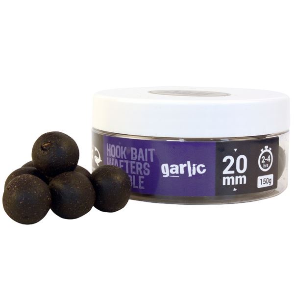 The One Vyvážené Boile Hook Bait Wafters Soluble Purple Česnek