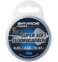 Savage Gear Fluorocarbon Super Soft EGI Pink 25 m - 0,25 mm 4,66 kg