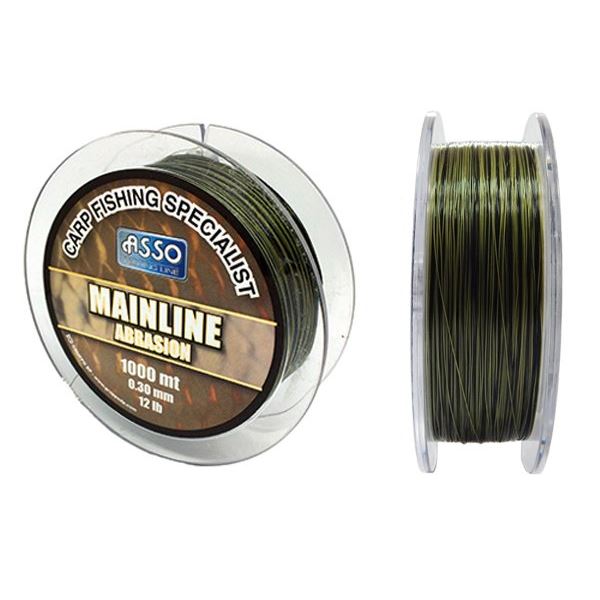 Asso Vlasec Mainline Abrasion zeleno-černá 1000 m