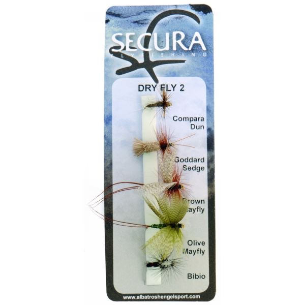 Secura Flyfishing Mušky Dry Flies 2 5 ks