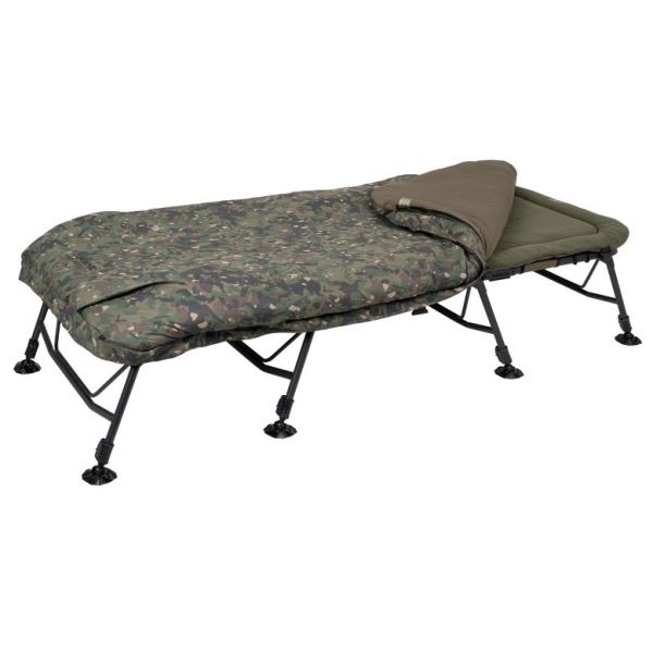 Trakker Lehátko Se Spacákem RLX 8 Wide Camo Bed System