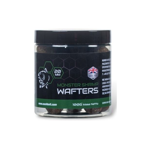 Nash Vyvážené Boilie Wafters Monster Shrimp