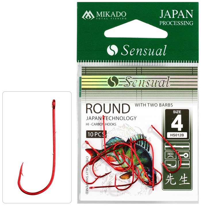 Mikado háčky sensual round s protihroty red - 2