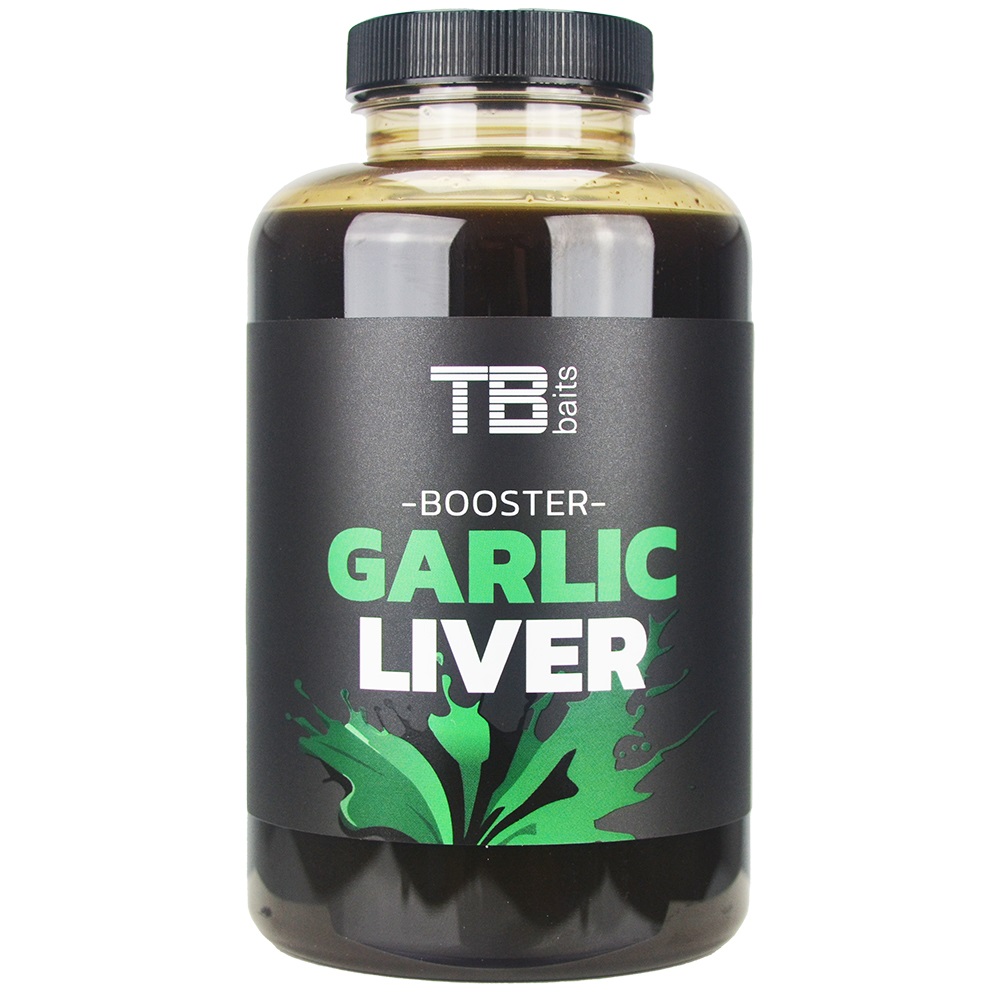 Levně Tb baits booster garlic liver - 500 ml