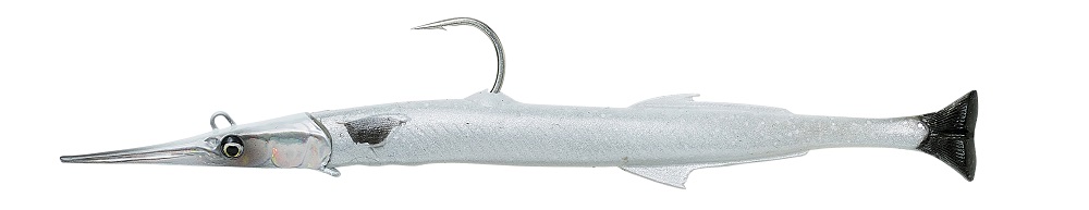 Levně Savage gear gumová nástraha 3d needlefish pulse tail pink pearl white silver - 14 cm 12 g