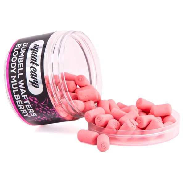 Squat Carp Vyvážené Boilies Wafters Dumbells Bloody Mulberry 55 g 10x16 mm