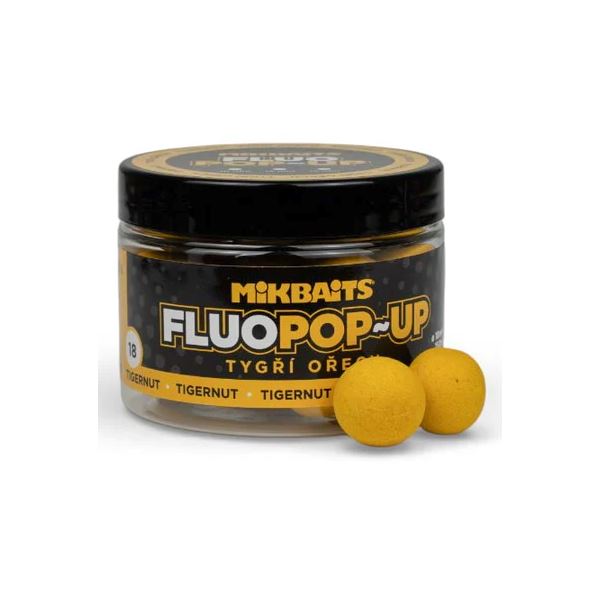 Mikbaits Plovoucí Boilie Fluo Tygří Ořech 150 ml