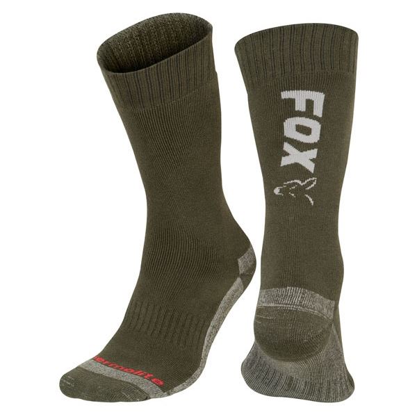 Fox Ponožky Collection Green Silver Thermolite long sock