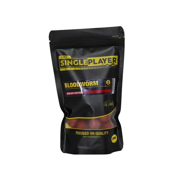 Singleplayer Vyvážené Boilies Wafters Bloodworm 200 g 20 mm