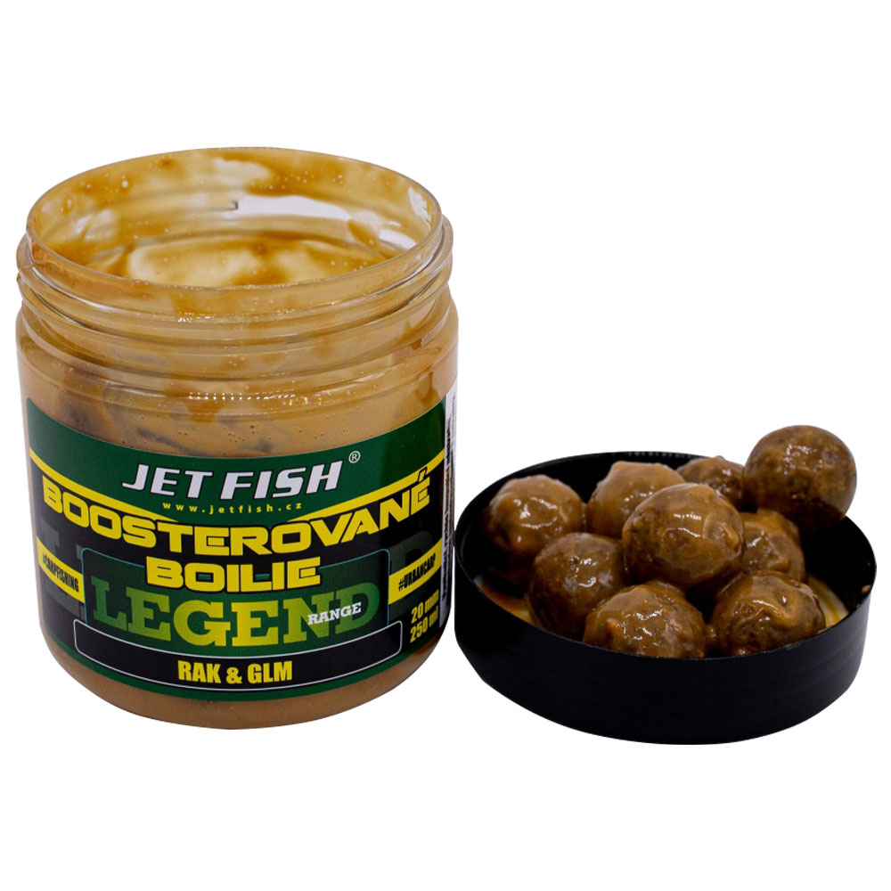 Levně Jet fish boosterované boilie legend range rak glm 250 ml - 20 mm