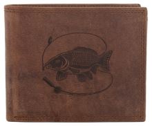 Mercucio Peněženka Světlehnědá Vzor 46 Kapr S Prutem Mercucio Peněženka Světlehnědá Vzor 46 Kapr S Prutem