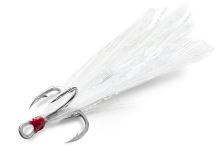 Delphin Trojháček Bird Hook Triple Bílá Pírka 3 ks