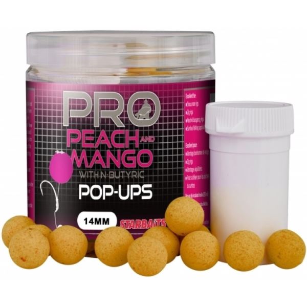 Starbaits Plovoucí boilie Probiotic Pop Up Peach Mango 60 g