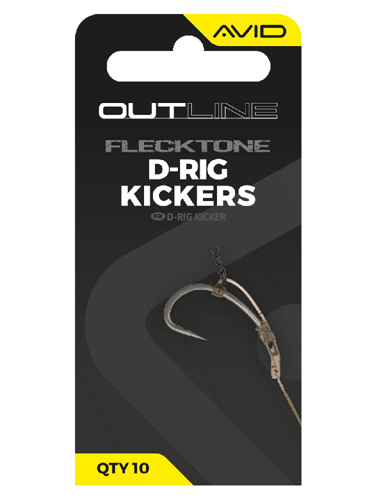 Avid carp rovnátka outline flecktone d-rig kicker - standard