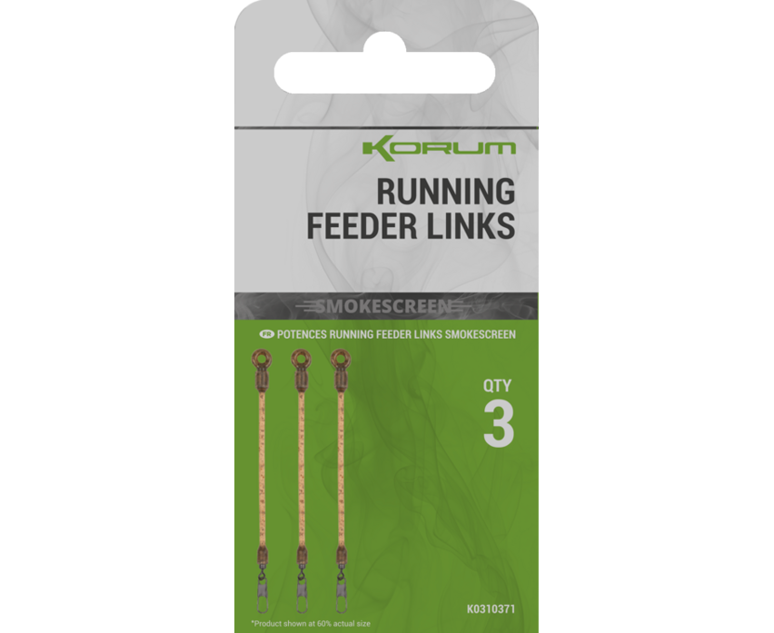 Korum montáž smokescreen running feeder links 3 ks