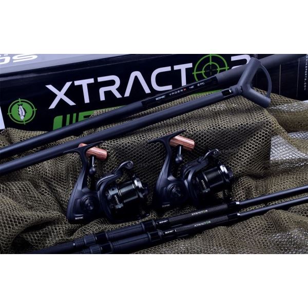 Sonik Prut S Navijákem Xtractor 2 Rod Carp Kit 2,7 m 2,75 lb