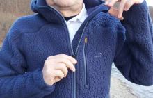 Geoff Anderson Mikina s Kapucí Teddy Modrá (7)