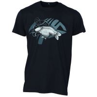 Giants Fishing Tričko Modré Rybář s Kaprem (1)