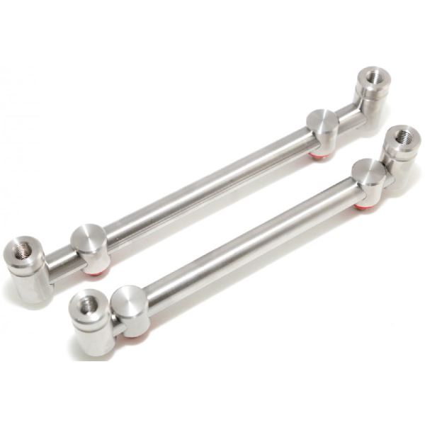 Taska Nerez hrazdy na 2 pruty s duo šroubením 2ks 18&20cm