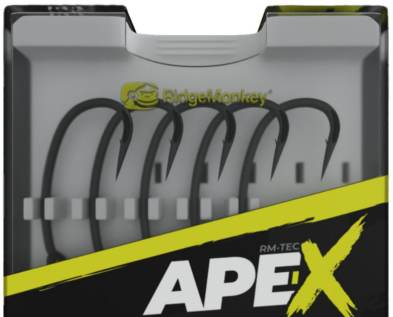 Levně Ridgemonkey háček ape-x medium curve 2xx barbed 10 ks - velikost 4