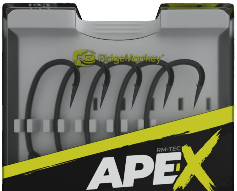 Ridgemonkey háček ape-x medium curve 2xx barbed 10 ks - velikost 6
