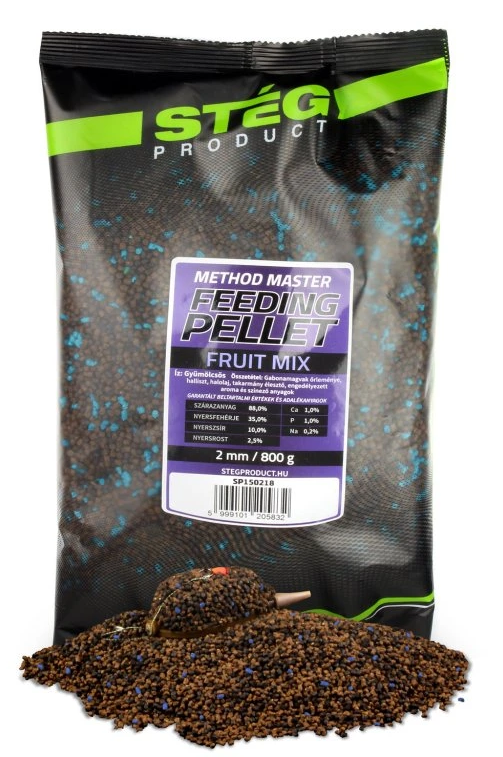 Levně Stég pelety feeding pellet 800 g 2 mm - fruit mix