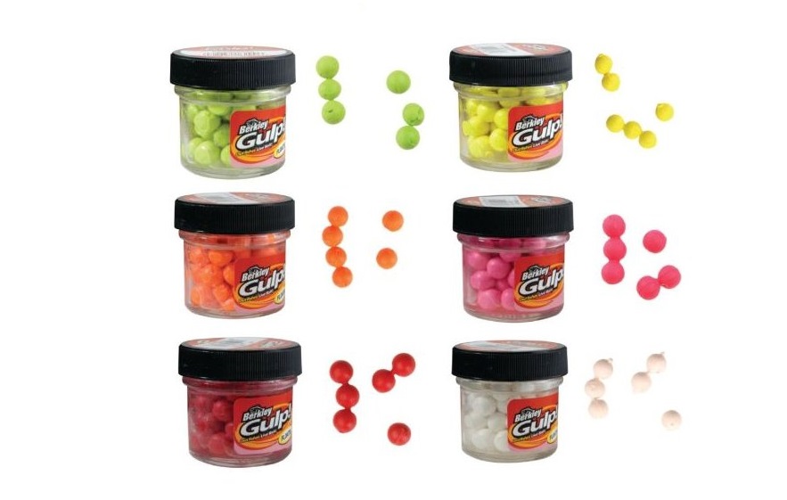 Levně Berkley gumová nástraha gulp salmon eggs fluo 1 cm 16 g-žlutá