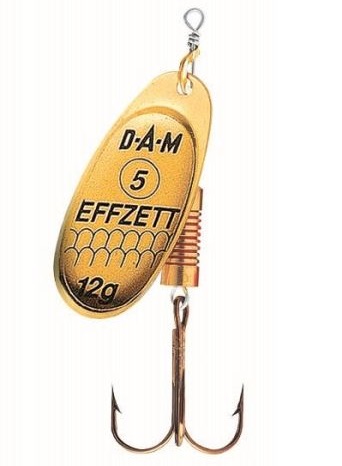 Dam třpytka effzett standard spinner gold-velikost 5 hmotnost 12 g