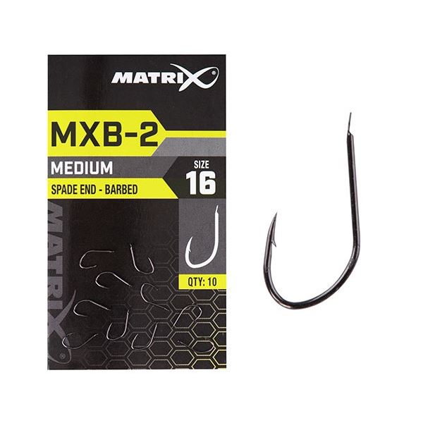 Matrix Háčky MXB-2 Barbed Spade End Black Nickel 10 ks