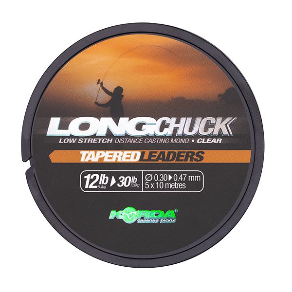 Korda Šokový Vlasec LongChuck Tapered Leaders Clear 5x10 m