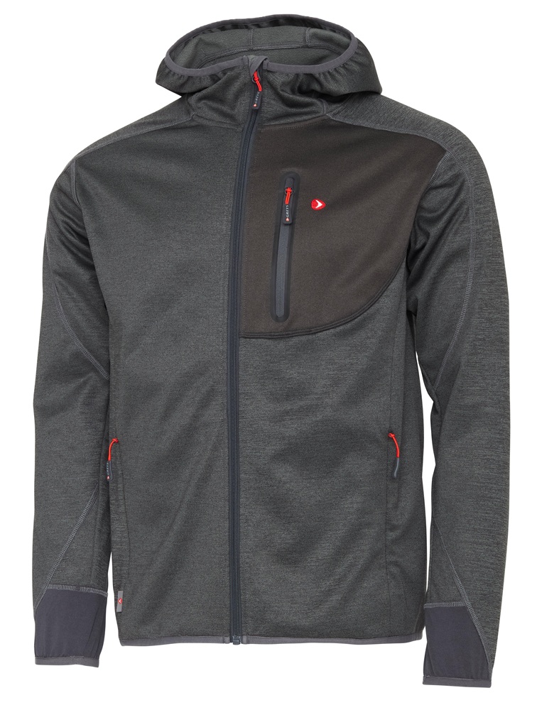 Greys mikina technical fleece dark grey - s
