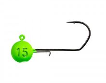 Monkey Lures Jigová Hlavička MNKY Hook Green White 3 ks 1/0 (1)