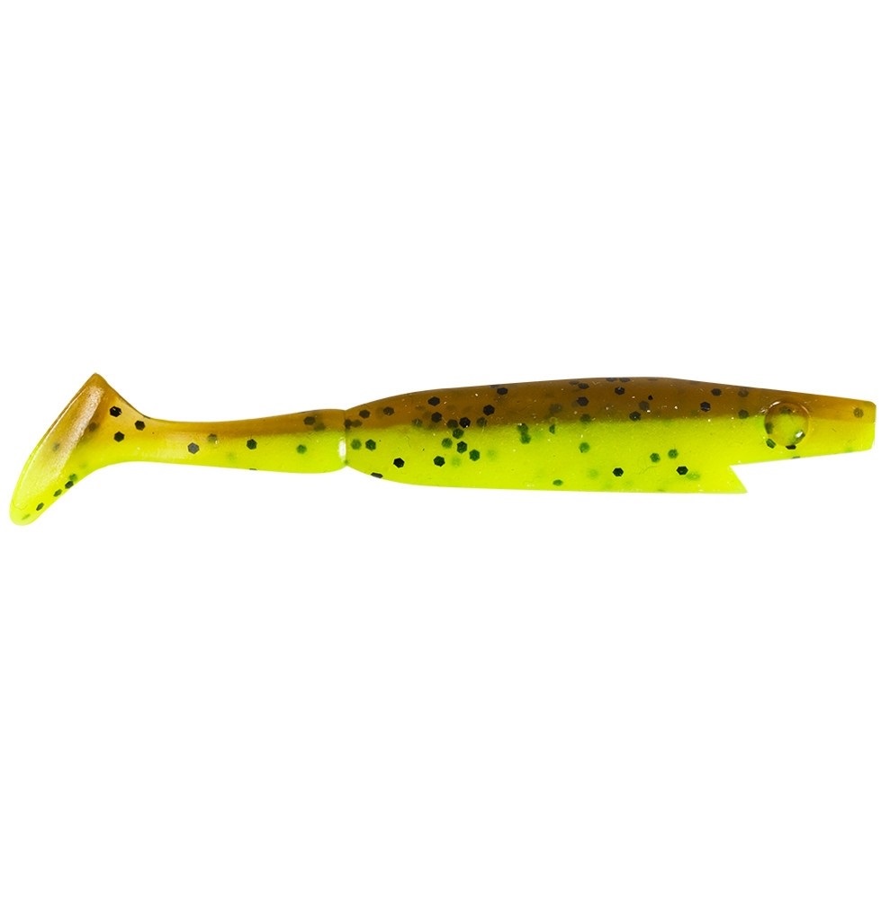 Levně Strike pro gumová nástraha piglet shad brown chartreuse - 8,5 cm 4 g