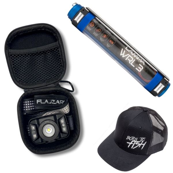 Flajzar Vánoční Sada Světla WRL3 a Čelovky HL346 + Pouzdro + Kšiltovka