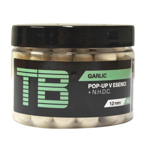 TB Baits Plovoucí Boilie Pop-Up White Garlic + NHDC 65 g