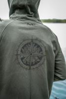 Avid Carp Mikina Bearing Zip Hoodie Green (4)