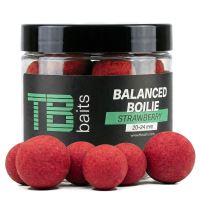 TB Baits Vyvážené Boilie Balanced + Atraktor Strawberry 100 g 20-24 mm