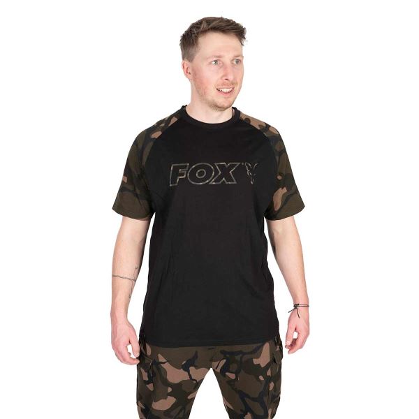 Fox Tričko Black Camo Outline T-Shirt