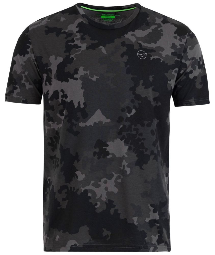 Korda tričko black kamo tee - s