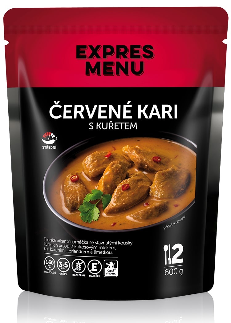 Levně Expres menu červené kari s kuřetem 600 g