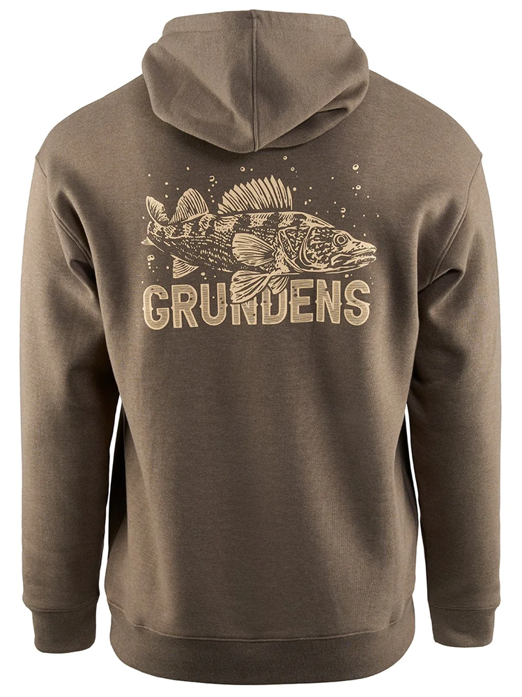 Grundéns mikina king of the lakes hoodie otter heater - l